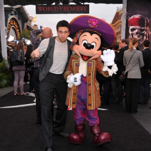 Dancer Dmitry Chaplin and Mickey Mouse