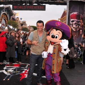 Dancer Tony Dovolani and Mickey Mouse