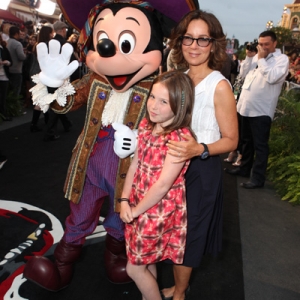 Mickey Mouse, Actress Jennifer Grey and daughter Stella
