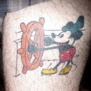 Steamboat Willie tattoo