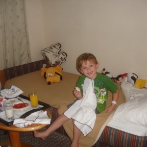 Breakfast in the stateroom