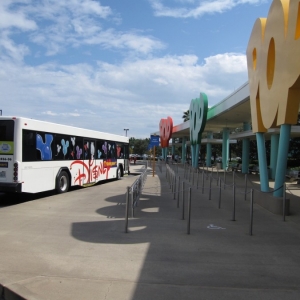Pop Century bus stop area, 15-Sep-2009