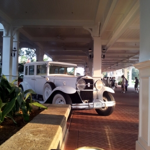 Car in front of the Grand