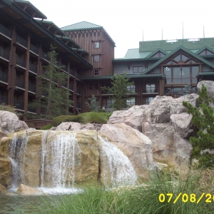 Waterfall at Wilderness Lodge