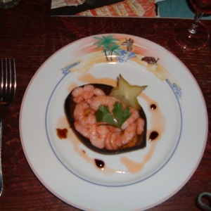 Tahiti style shrimps
