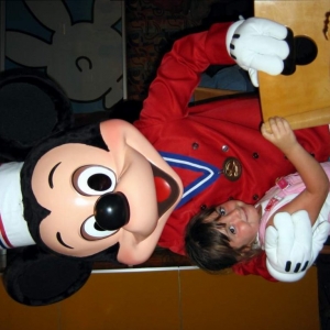 Caitlyn with Chef Mickey