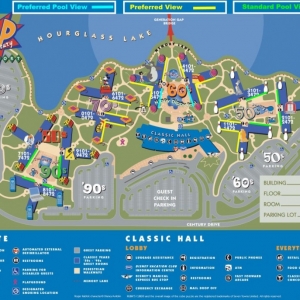 Pop Century preferred room map