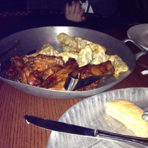 Potstickers and Wings