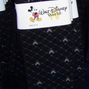 Mickey black dress socks