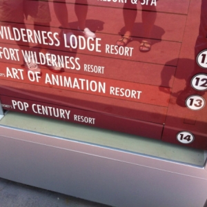 Art of Animation bus stop at Disney's Hollywood Studios