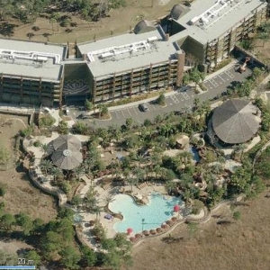 Aerial view of Kidani pool