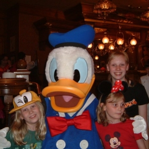 with Donald Duck