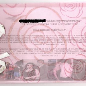 front of 1st diy wedding newsletter