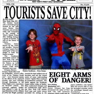 The boys and Spidey