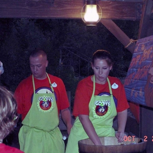 CM's hanidng out candy to trick-or-treaters at MNSSHP