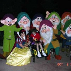 Tiff with Snow White and the Seven Dwarves