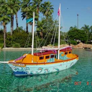 Boat at Entrance to Sea World