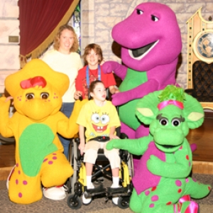 Darcey, Ty, Tiffani with Barney and gang