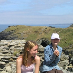 DDs at Tintagel Castle, Cornwall, UK
