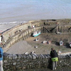 Clovelly Harbour, Devon, UK