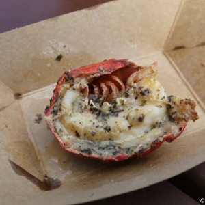 Grilled Lobster Tail with Garlic Herb Butter