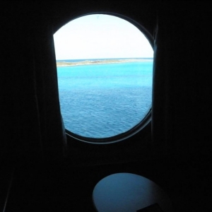 Portholes - looking out - Castaway Cay