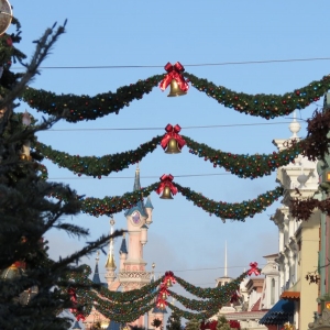 Hanging decs over Main Street