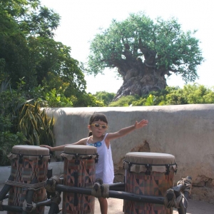 Playin' the drums @ Animal Kingdom