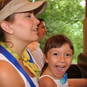 Kilimanjaro Safari.  (Look at that face!!)