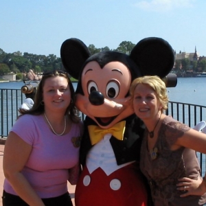 Daughter, Family Friend & The Mouse - Epcot