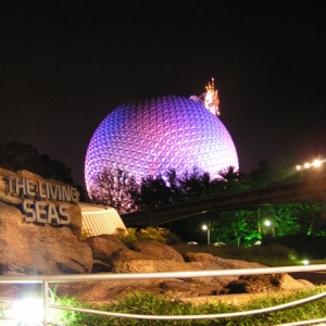Spaceship Earth near Living Seas