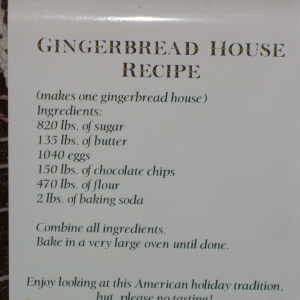 American Pavillion Gingerbread House recipe