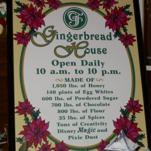 Grand Floridian Gingerbread House recipe