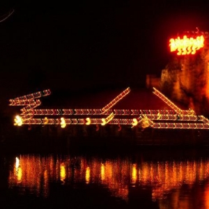 private party terrace across the lake