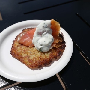 Fresh Potato Pancake With Smoked Scottish Salmon