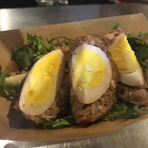 Craft Beer-Chilled Scotch Egg Wrapped In Sausage