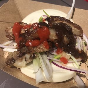 China-Beijing Roasted Duck Bao Bun With Hoisin Sauce