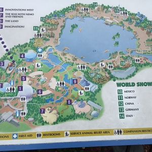 Map - Epcot 09-09-2017