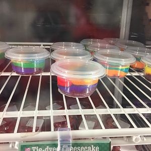 Tie dye cheesecake at Pop