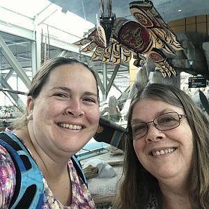 vancouver airport selfie