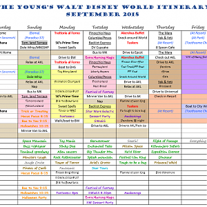 Dis Itinerary (updated 2/20/18)