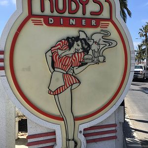 Ruby's diner sign
