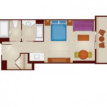 Floorplans For 1 Bedroom Villa At Disney S Riviera Resort The