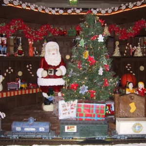 Christmas display at the Boardwalk