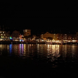 Boardwalk at night