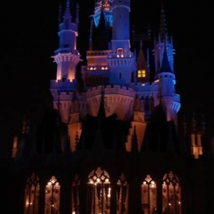 Cinderella's Castle at night