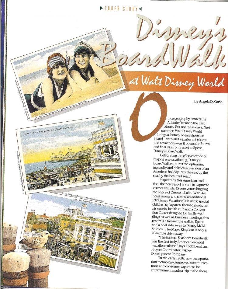 1995 Disney Magazine article