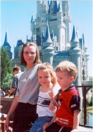 2002 Brad's Family at Magic Kingdom Castle