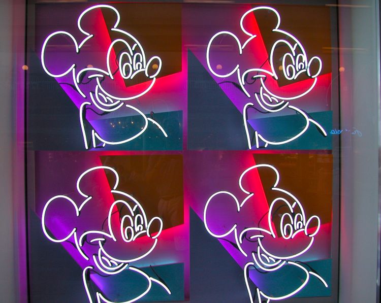 4 neon mickies