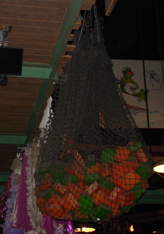 A net full of Jell-o